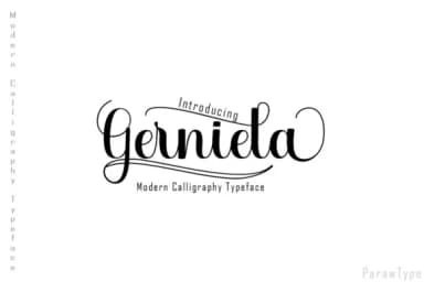Gerniela Font by parawtype — Script Handwritten Font — thumbnail 1