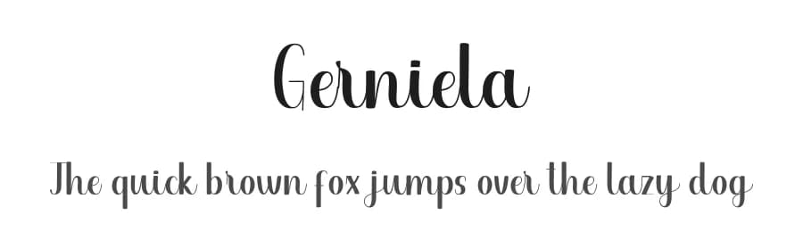 Gerniela by HerDesign — Script Handwritten Font — preview 1