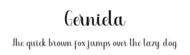 Gerniela by HerDesign — Script Handwritten Font — thumbnail 1
