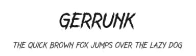 Gerrunk by Bross Workshop — Script Handwritten Font — thumbnail 1