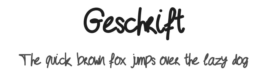 Geschrift by Kristof Decloedt — Script Handwritten Font
