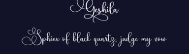 Geshila by Makashi — Script Handwritten Font — thumbnail 2
