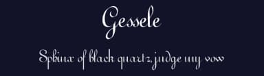 Gessele by David Rakowski — Script Handwritten Font — thumbnail 2
