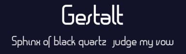 Gestalt by Thomas Field — Sans Serif Font — thumbnail 2