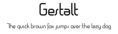Gestalt by Thomas Field — Sans Serif Font — thumbnail 1