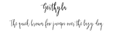 Gesthyla by Creatype Studio — Script Handwritten Font — thumbnail 1