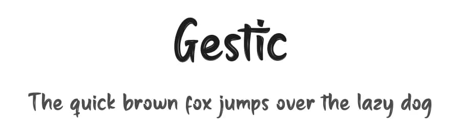 Gestic by productype.com — Script Handwritten Font