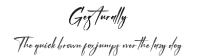 Gesturally by Wildan Type — Script Handwritten Font — thumbnail 1