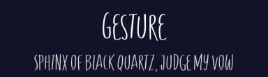 Gesture by Fontherapy — Script Handwritten Font — thumbnail 2