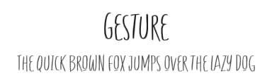 Gesture by Fontherapy — Script Handwritten Font — thumbnail 1