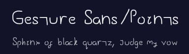 Gesture Sans/Points by GestureWorks — Script Handwritten Font — thumbnail 2