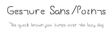 Gesture Sans/Points by GestureWorks — Script Handwritten Font — thumbnail 1