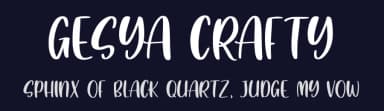 Gesya Crafty by Abo Daniel Studio — Script Handwritten Font — thumbnail 2