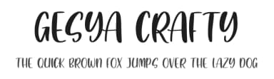 Gesya Crafty by Abo Daniel Studio — Script Handwritten Font — thumbnail 1