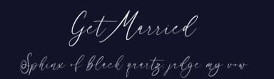 Get Married by NJ Studio — Script Handwritten Font — thumbnail 2