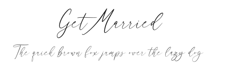 Get Married by NJ Studio — Script Handwritten Font