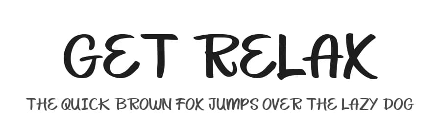 Get Relax by nomlimofont — Script Handwritten Font