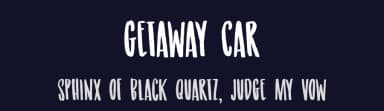 Getaway Car by Hanoded — Script Handwritten Font — thumbnail 2