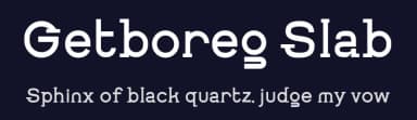 Getboreg Slab by ffeeaarr — Serif Font — thumbnail 2
