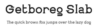 Getboreg Slab by ffeeaarr — Serif Font — thumbnail 1
