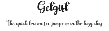 Getgift by Andi Moz — Script Handwritten Font — thumbnail 1