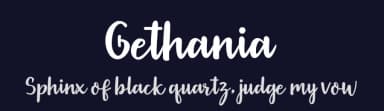Gethania by Amarlettering - Takiy — Script Handwritten Font — thumbnail 2