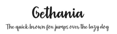 Gethania by Amarlettering - Takiy — Script Handwritten Font — thumbnail 1
