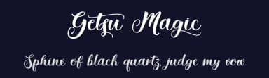 Getsu Magic by Typhoon Type - Suthi Srisopha — Script Handwritten Font — thumbnail 2