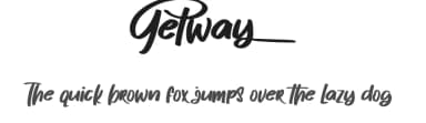 Getway by Noah Type — Script Handwritten Font — thumbnail 1