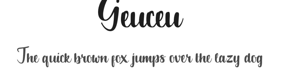 Geuceu by Thirtypath — Script Handwritten Font