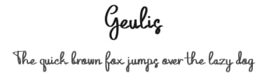 Geulis by peterdraw — Script Handwritten Font — thumbnail 1