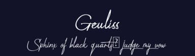 Geuliss by Typnco Studio — Script Handwritten Font — thumbnail 2
