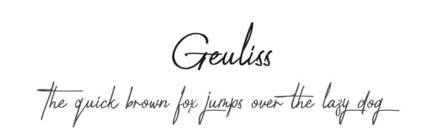 Geuliss by Typnco Studio — Script Handwritten Font