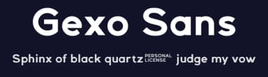 Gexo Sans by Java Pep — Sans Serif Font — thumbnail 2