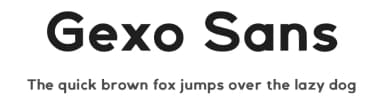 Gexo Sans by Java Pep — Sans Serif Font — thumbnail 1