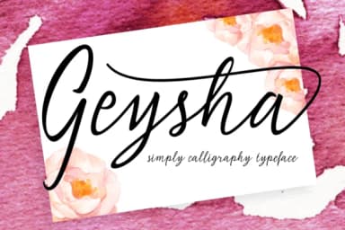 Geysha Font by BONJOURTYPE — Script Handwritten Font — thumbnail 1