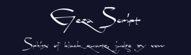 Geza Script by Måns Grebäck — Script Handwritten Font — thumbnail 2