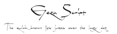 Geza Script by Måns Grebäck — Script Handwritten Font — thumbnail 1