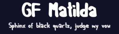 GF Matilda by GF Fonts — Script Handwritten Font — thumbnail 2