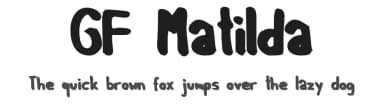 GF Matilda by GF Fonts — Script Handwritten Font — thumbnail 1