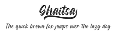 Ghaitsa by Ditatype — Script Handwritten Font — thumbnail 1