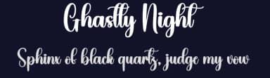 Ghastly Night by Scratchones — Script Handwritten Font — thumbnail 2