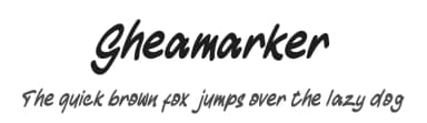 Gheamarker by Cikareotype Studio — Script Handwritten Font — thumbnail 1