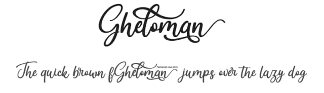 Gheloman by Ditoollis Project — Script Handwritten Font