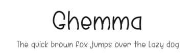 Ghemma by letralokkass — Script Handwritten Font — thumbnail 1
