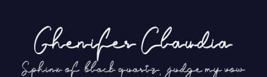 Ghenifer Claudia by Typegoals Labs — Script Handwritten Font — thumbnail 2