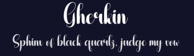 Gherkin by Andi Moz — Script Handwritten Font — thumbnail 2