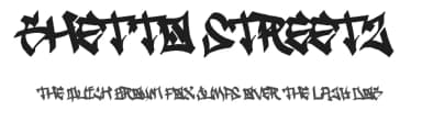 Ghetto Streetz by B85 — Script Handwritten Font — thumbnail 1