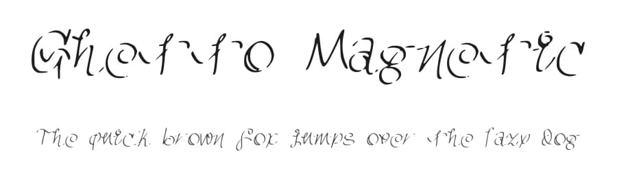 Ghetto Magnetic by Chequered Ink — Script Handwritten Font