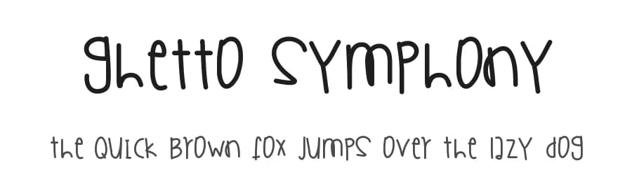 Ghetto Symphony by Des Gomez — Script Handwritten Font